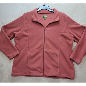 Bass Pro Shops Fleece Jacket Full Zip Pockets Cozy‎ Warm 2XL